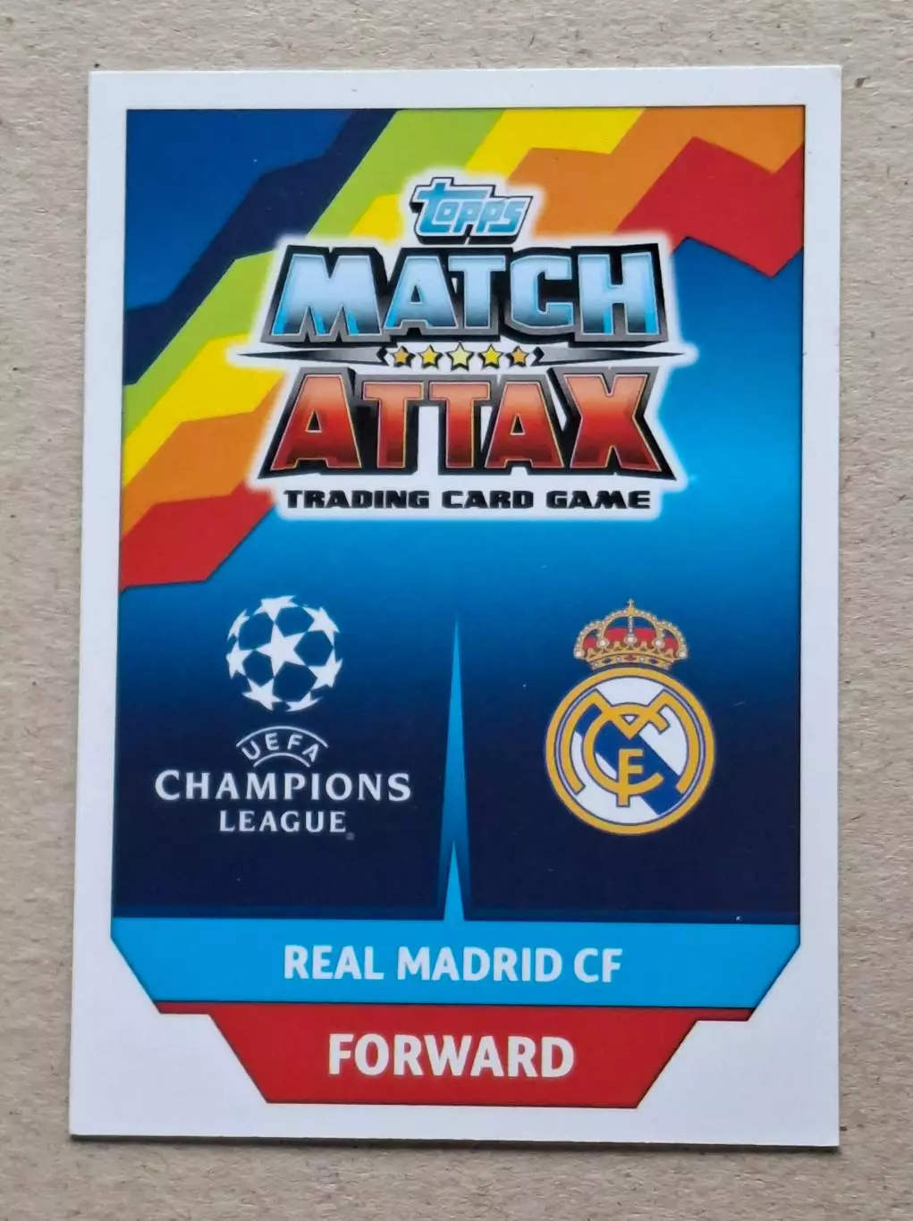 Картка Topps Vazquez/ Васкес Реал Мадрид Ліга Чемпіонів 2017/18 1