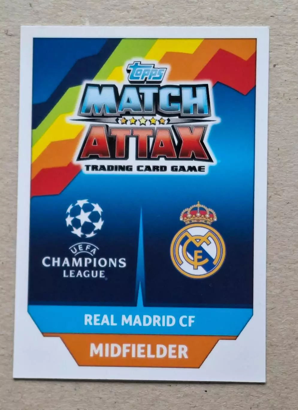 Картка Topps Kovacic/ Ковачич Реал Мадрид Ліга Чемпіонів 2017/18 1