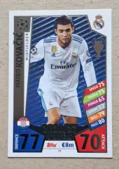 Картка Topps Kovacic/ Ковачич Реал Мадрид Ліга Чемпіонів 2017/18