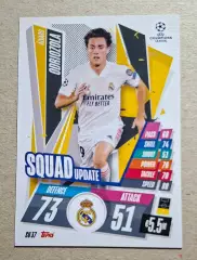 Картка Topps Odriozola / Одріосола Реал Мадрид Ліга Чемпіонів 2020/21