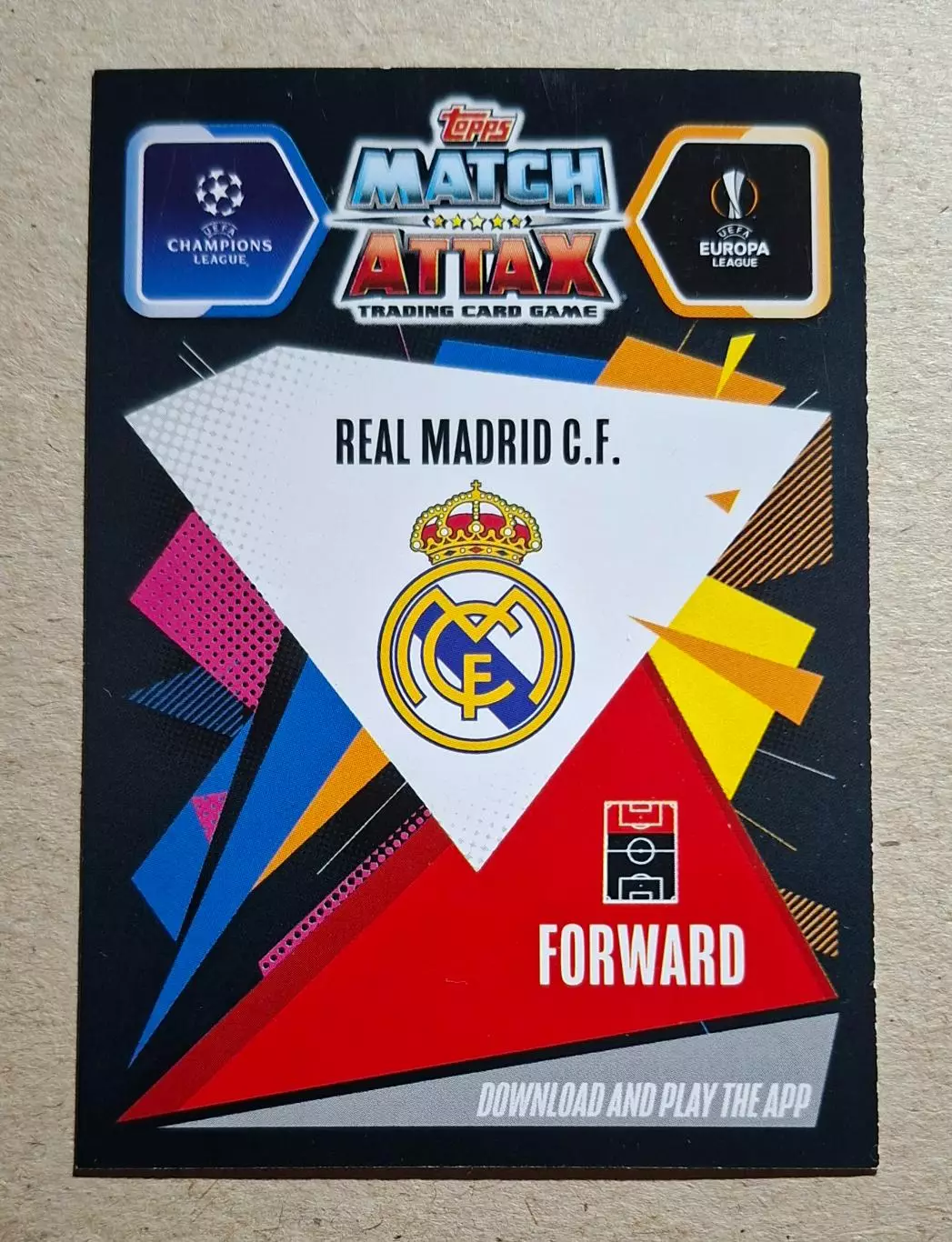 Картка Topps Jovic / Йович Реал Мадрид Ліга Чемпіонів 2020/21 1