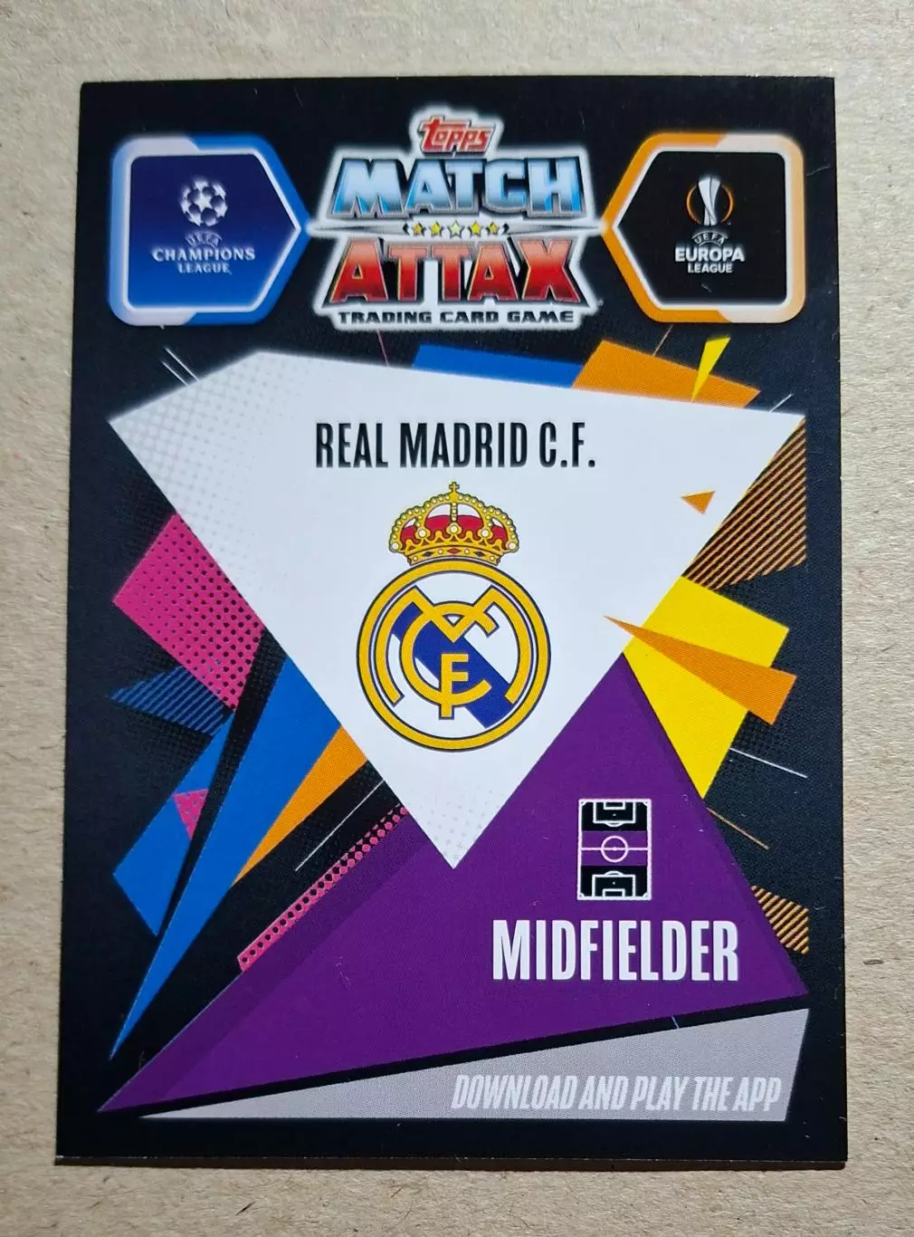 Картка Topps Odegaard/ Едегор Реал Мадрид Ліга Чемпіонів 2020/21 1