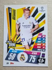 Картка Topps Odegaard/ Едегор Реал Мадрид Ліга Чемпіонів 2020/21