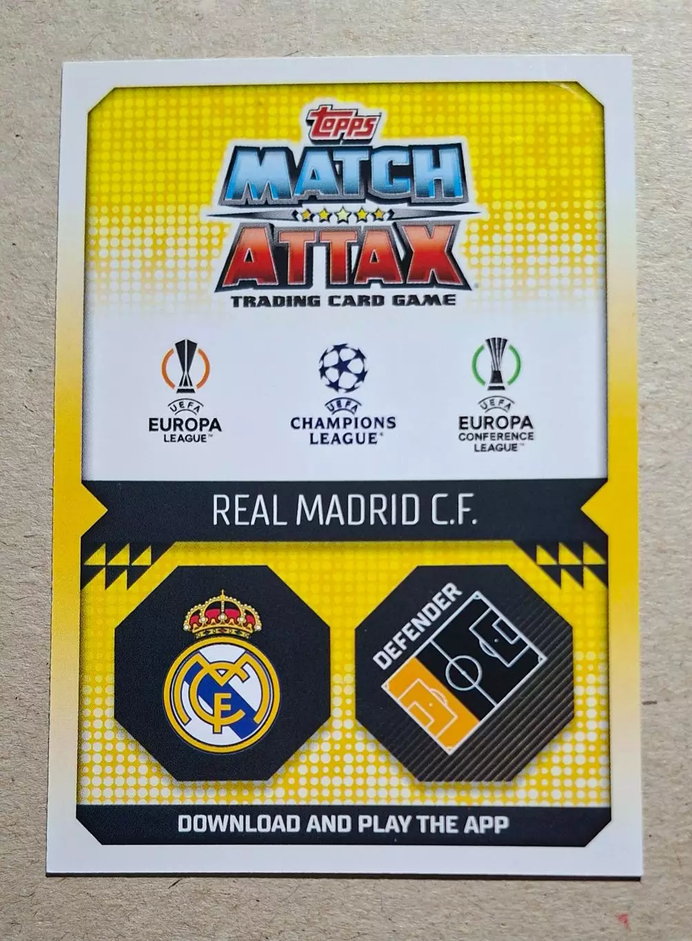 Картка Topps Rudiger/ Рюдігер Реал Мадрид Ліга Чемпіонів 2022/23 1