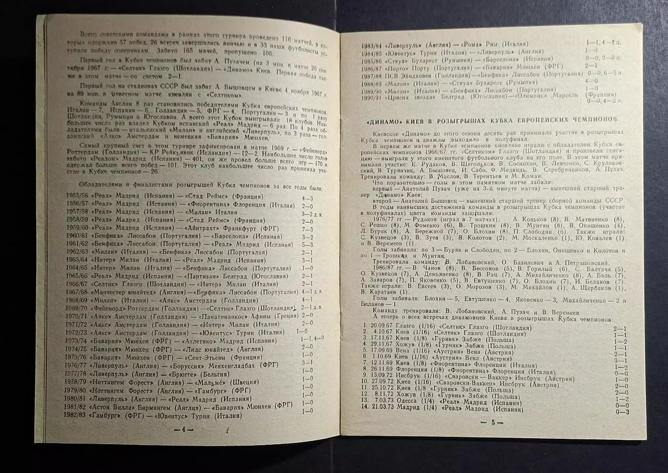 Динамо Київ - ХІК Фінляндія Кубок Чемпіонів 1991/92 альтернатива 3