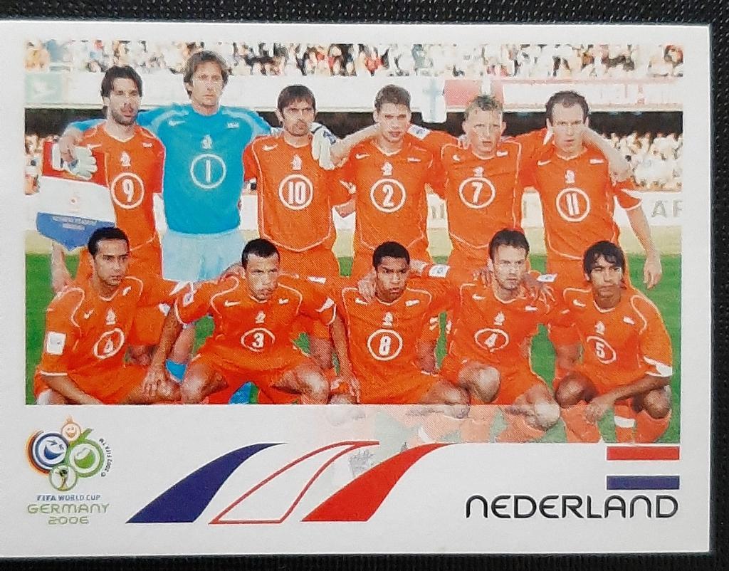 Наклейка Panini Чемпионат мира 2006 #226 Nederland.