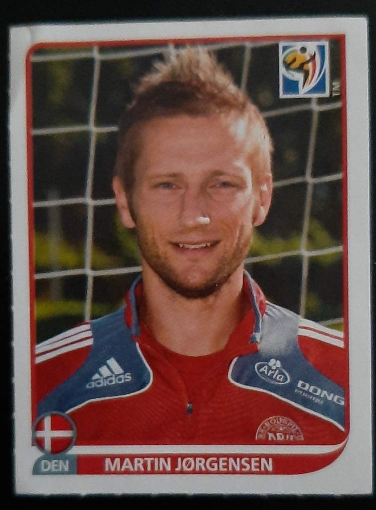 Наклейка Panini Чемпионвт мира 2010 #366 Martin Jorgensen.