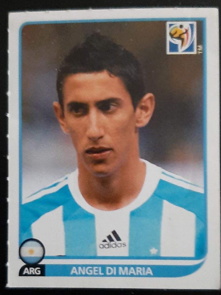 Наклейка Panini Чемпионат мира 2010 #119 Angel Di Maria.