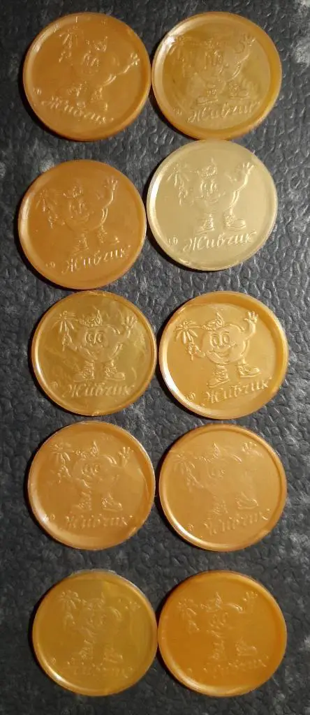 Фишки Живчик 10 шт. одним лотом.