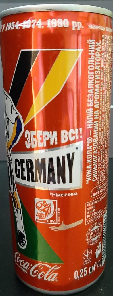 Баночка Coca - Cola Германия ( к ЧМ - 2010) 1