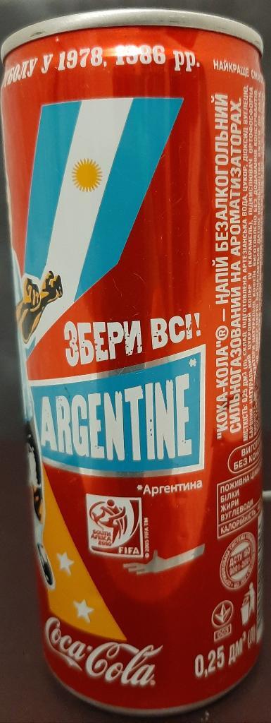 Баночка Coca-Cola Аргентина (к ЧМ - 2010) 1