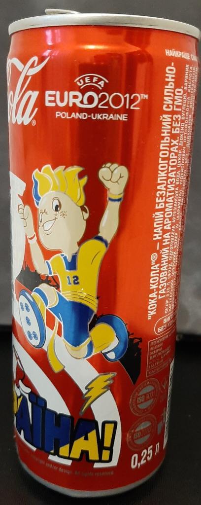 Баночка Coca - Cola Евро 2012 Украина 1