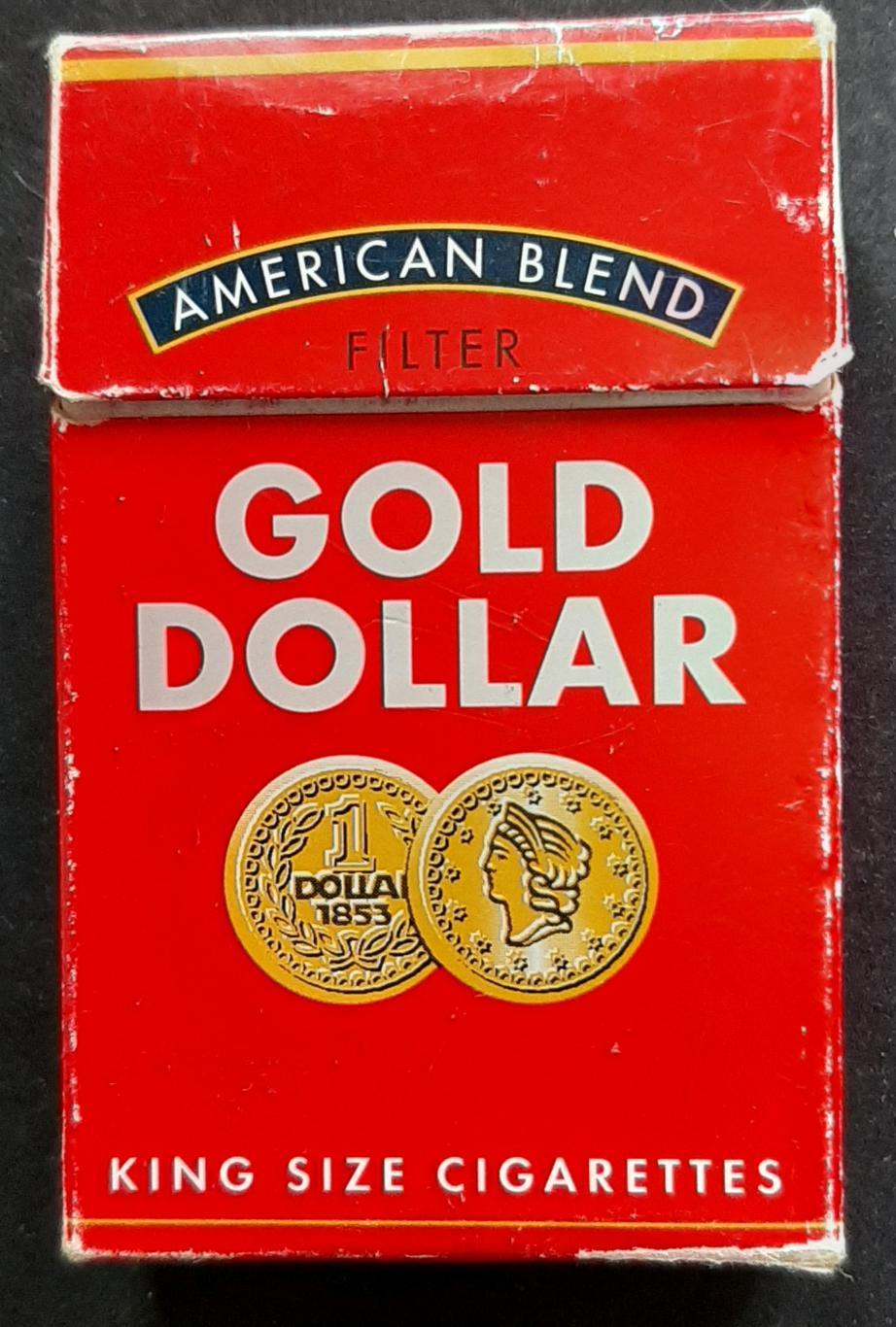 Пачка від сигарет Gold Dollar