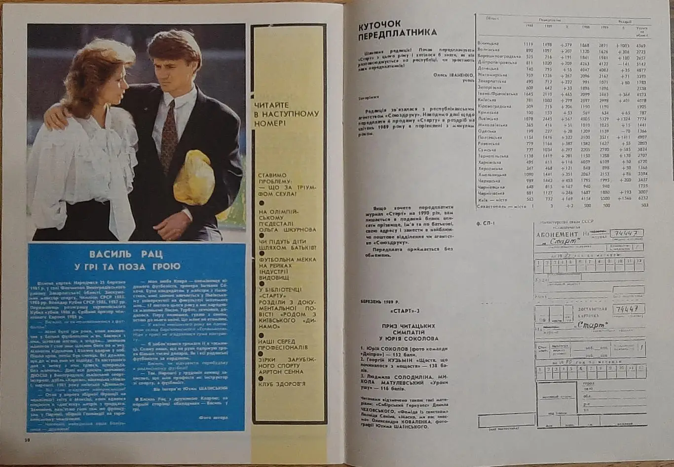 Старт Україна #7 1989 Василь Рац 4