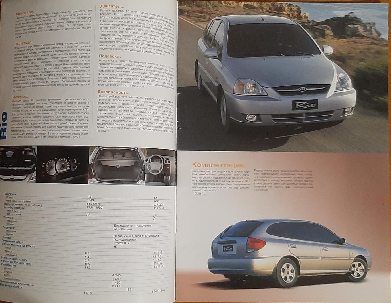 Рекламний буклет КIA Motors 2003 Україна 1
