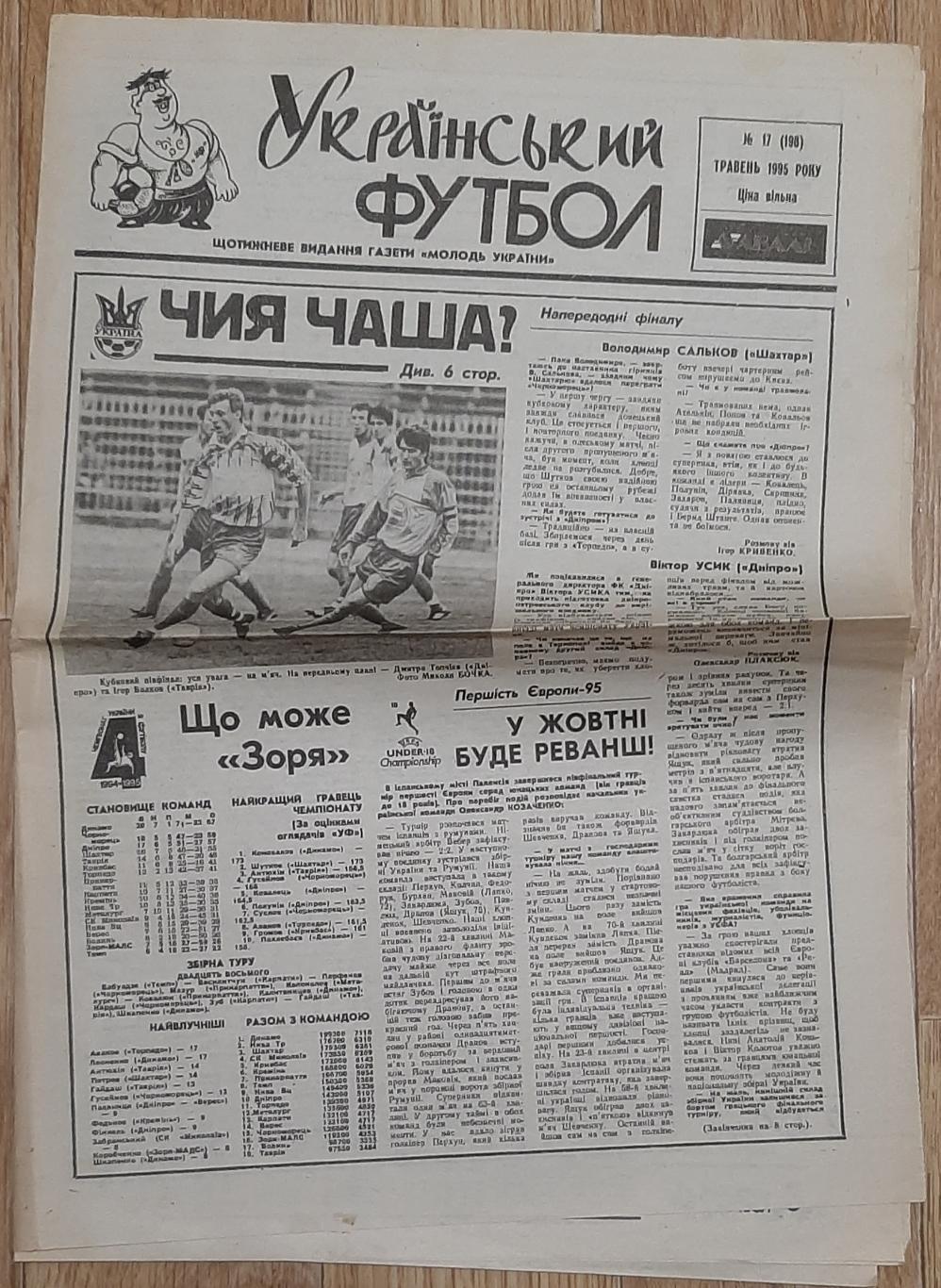 Український футбол #17 (травень 1995) 1