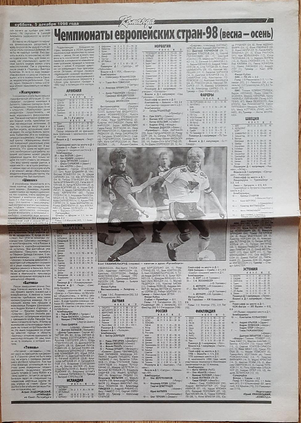 Команда (8.12.1998) з 7 по 10 сторінку