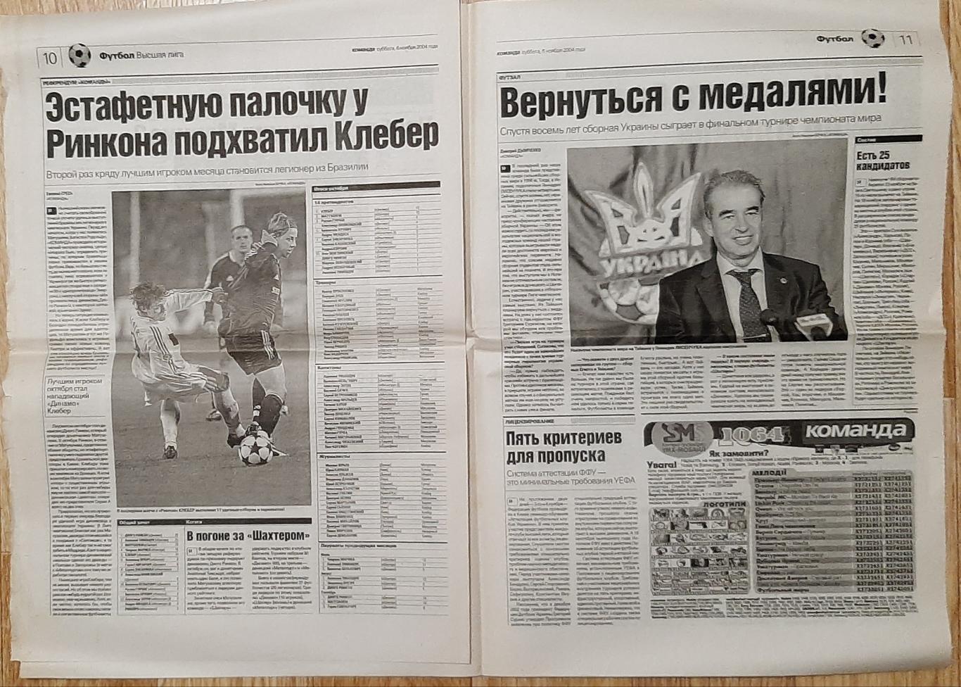 Команда #213 (6.11.2004) Кубок УЄФА Утрехт - Дніпро 3