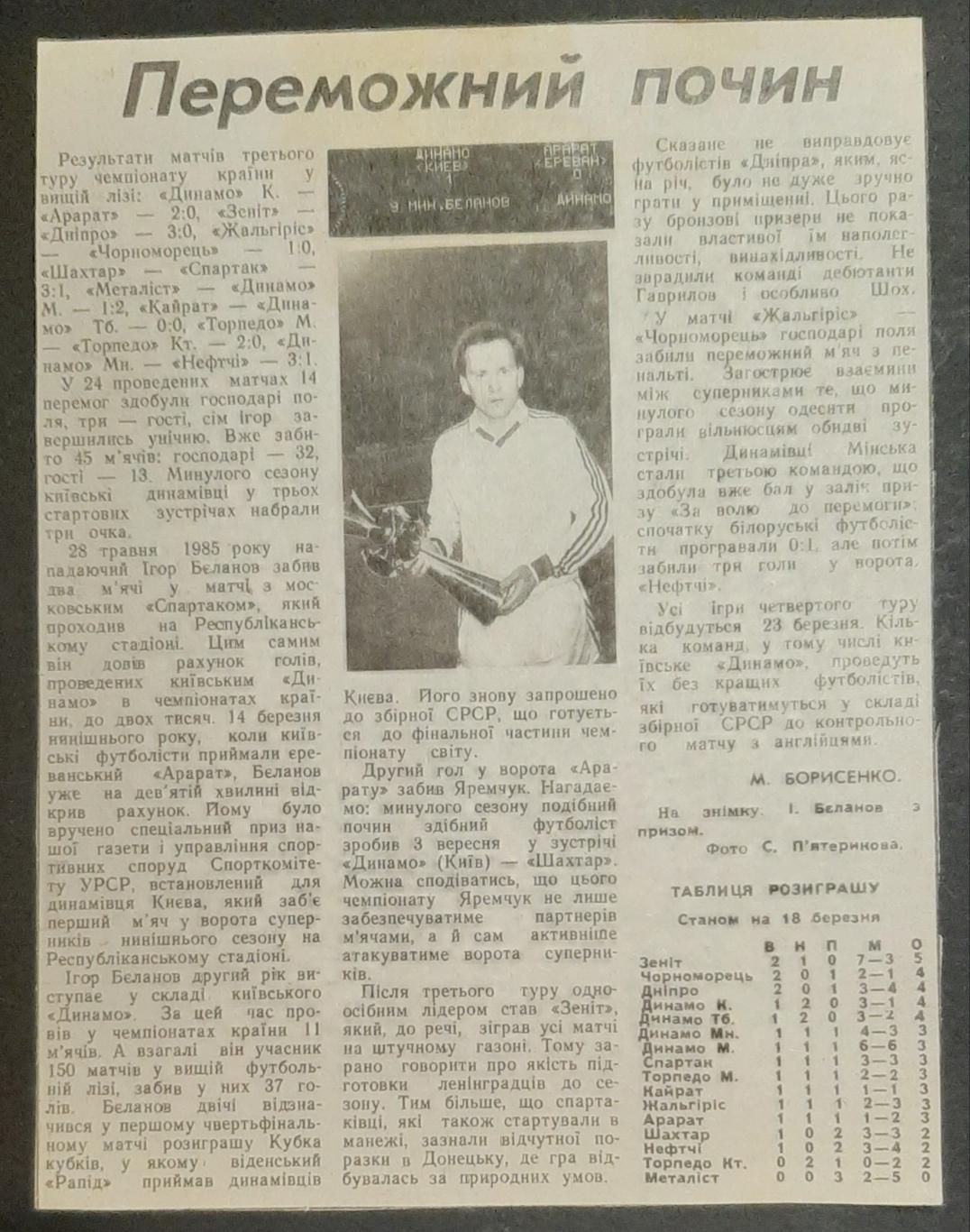 Виріхка х газети 1986 Переможний почин
