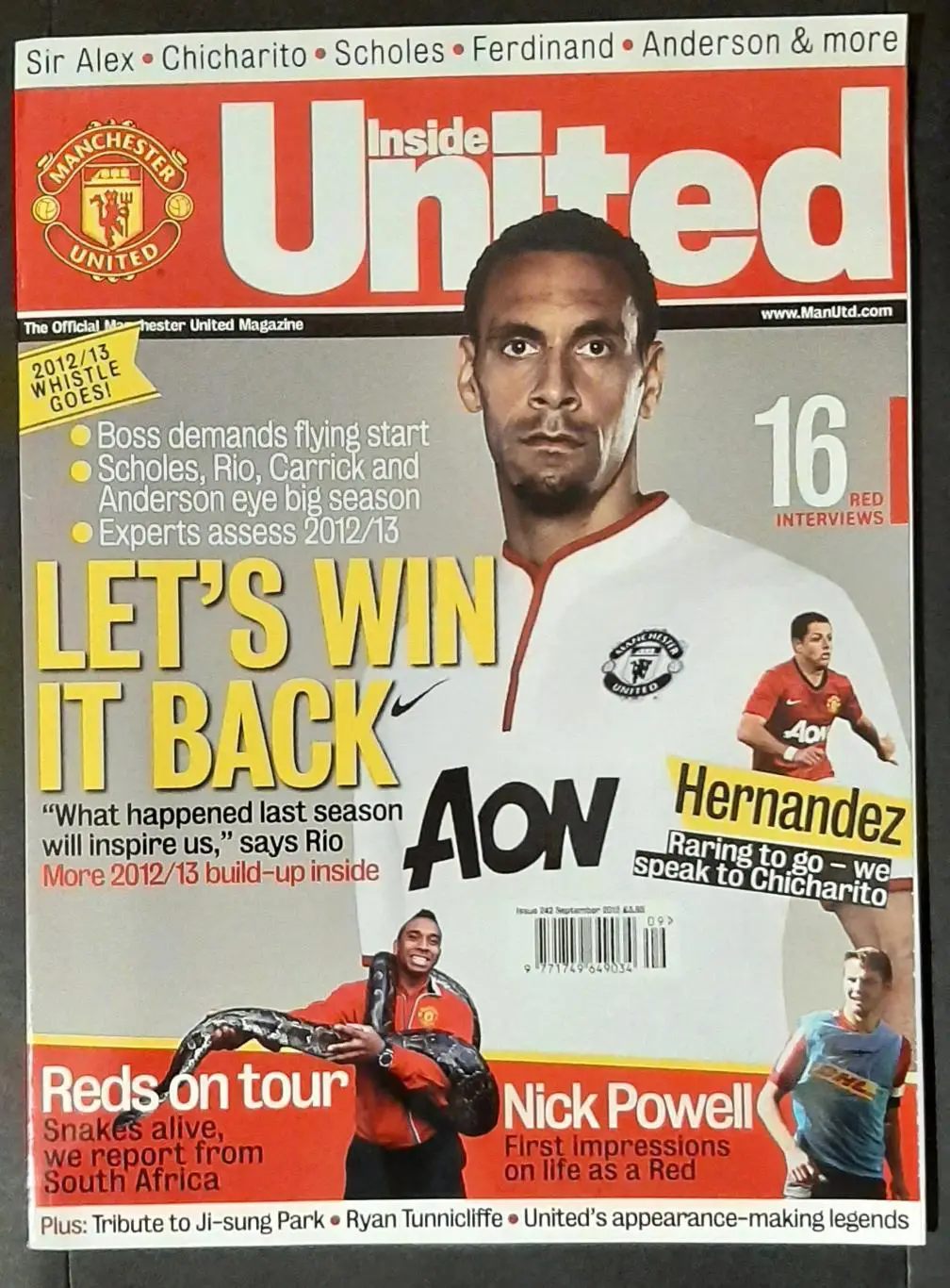 Manchester united/ Манчестер Юнайтед клубний журнал до сезону 2012/13 1