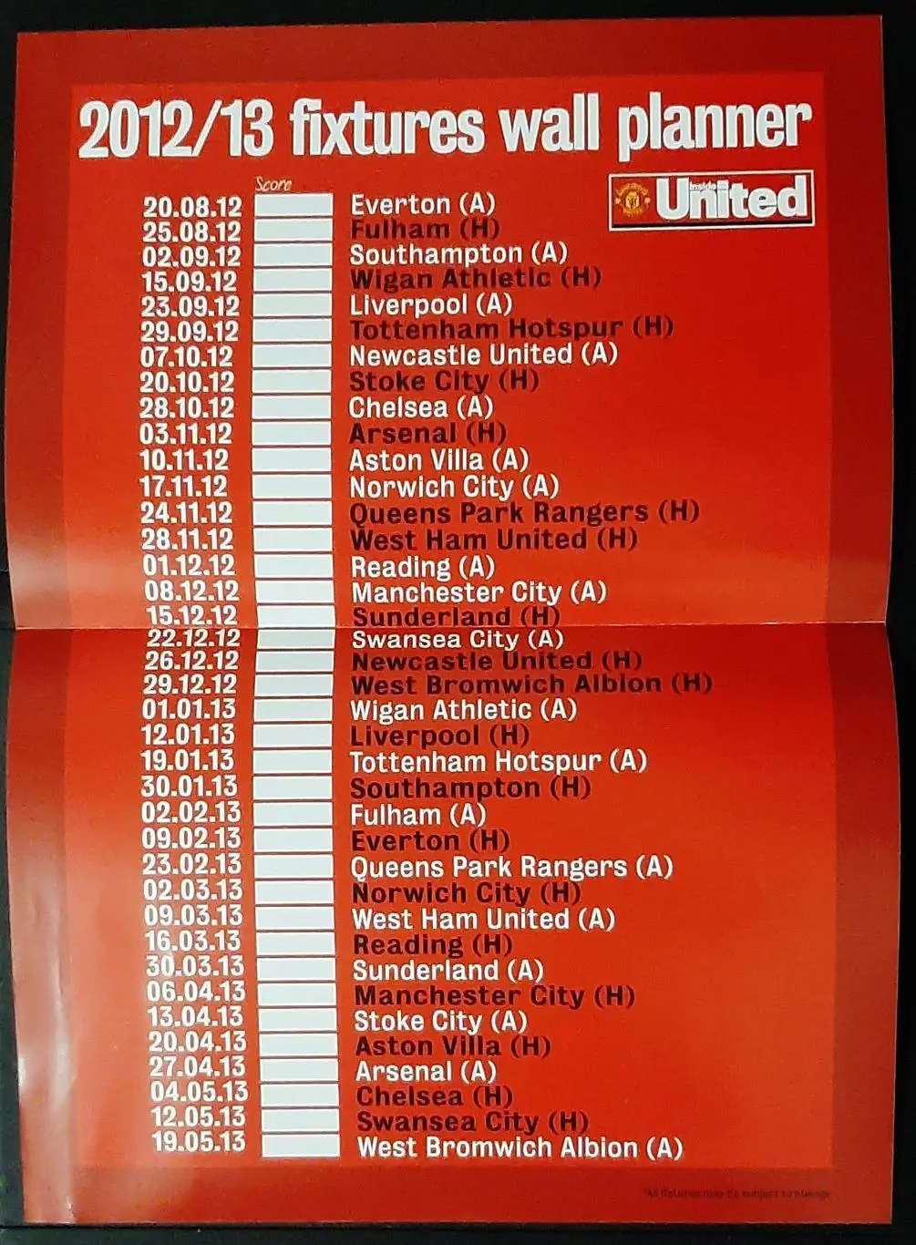 Manchester united/ Манчестер Юнайтед клубний журнал до сезону 2012/13 4