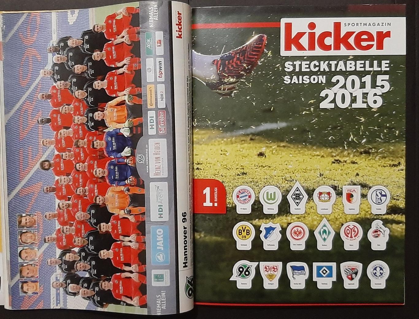Kicker/Кікер Bundes Liga/ Бундесліга 2015/16 5