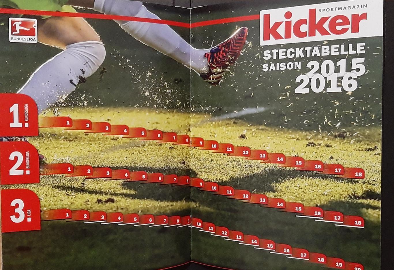 Kicker/Кікер Bundes Liga/ Бундесліга 2015/16 6
