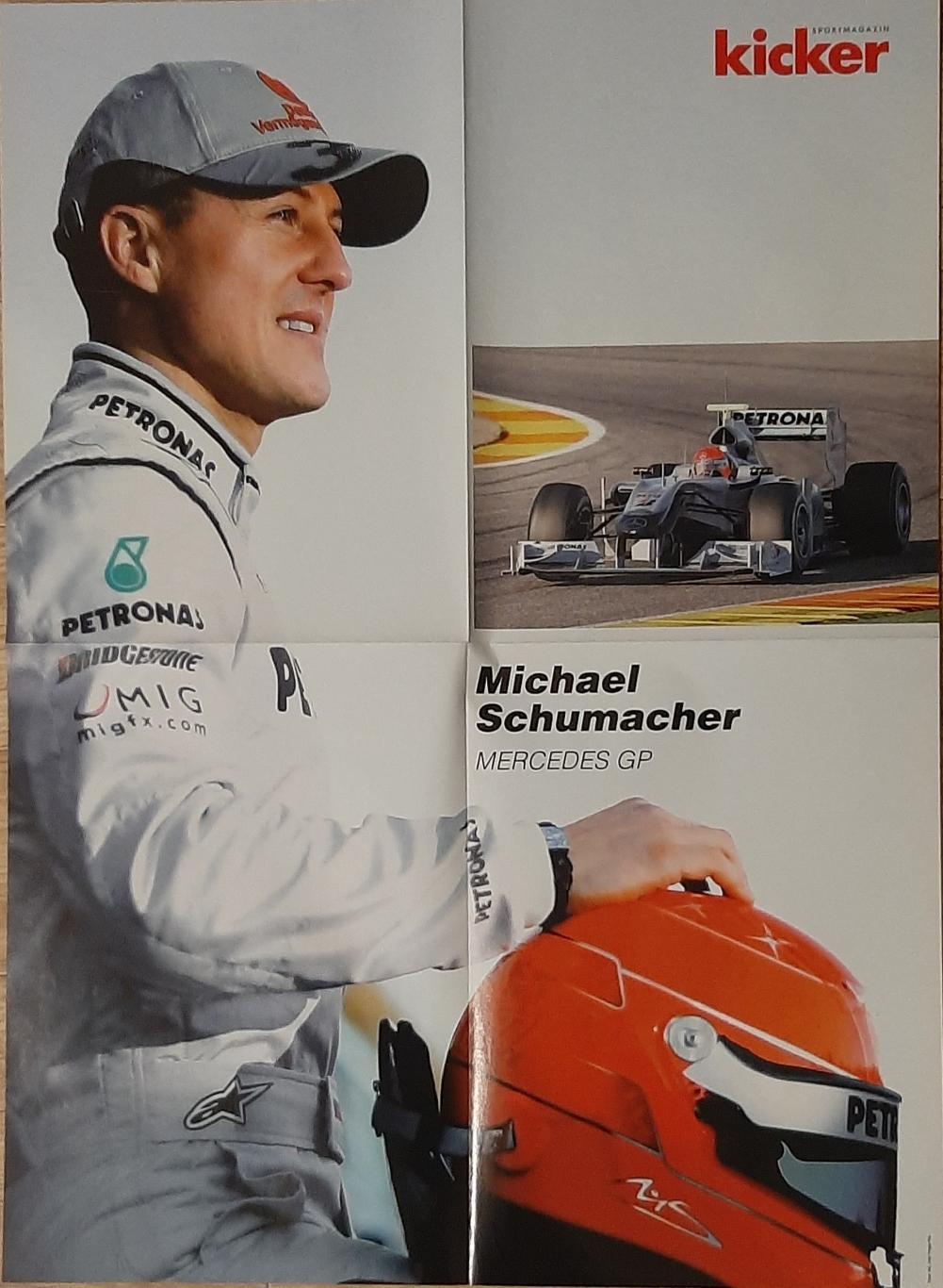 Kicker/Кікер Формула 1 До сезону 2010 + постер М.Шумахер;;С Феттель 6