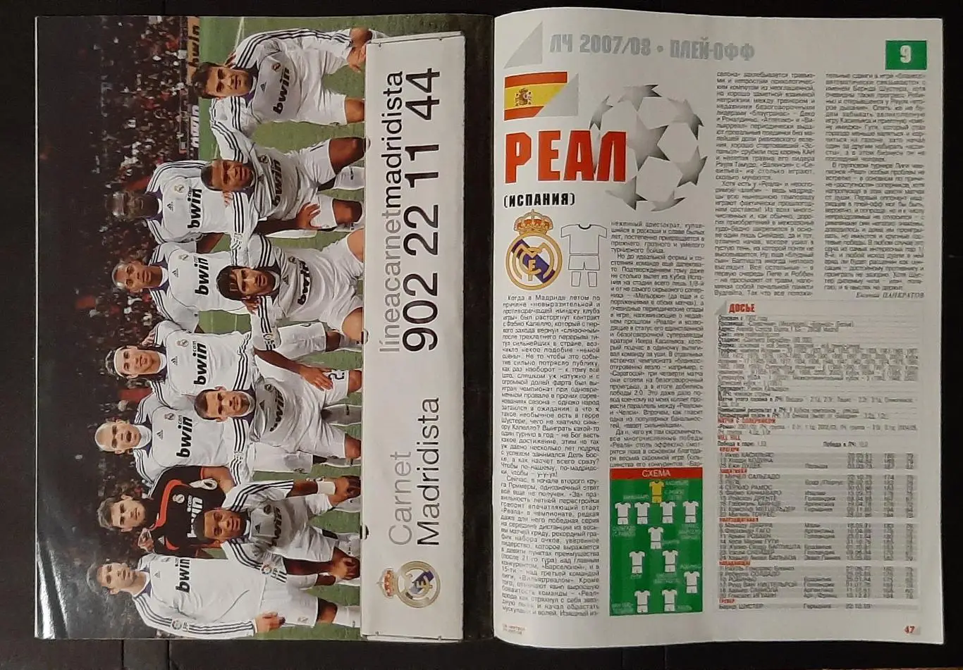 Футбол спецвипуск Ліга Чемпіонів плей- офф 2007/08 постери команд 7