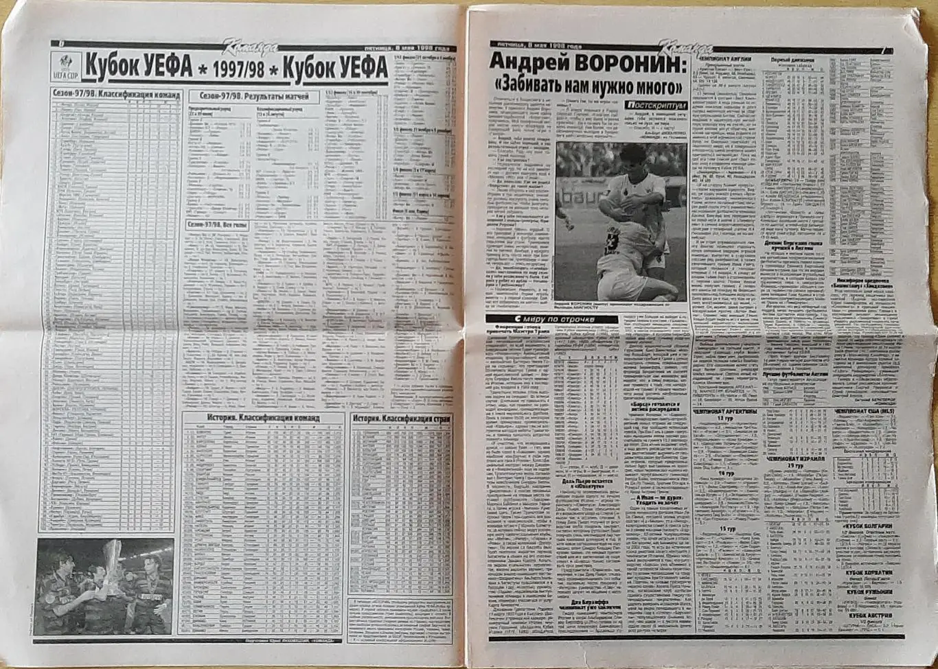 Команда #66 (08.05.1998) Фінал Кубку УЄФА Інтер Мілвн - Лаціо Рим 2