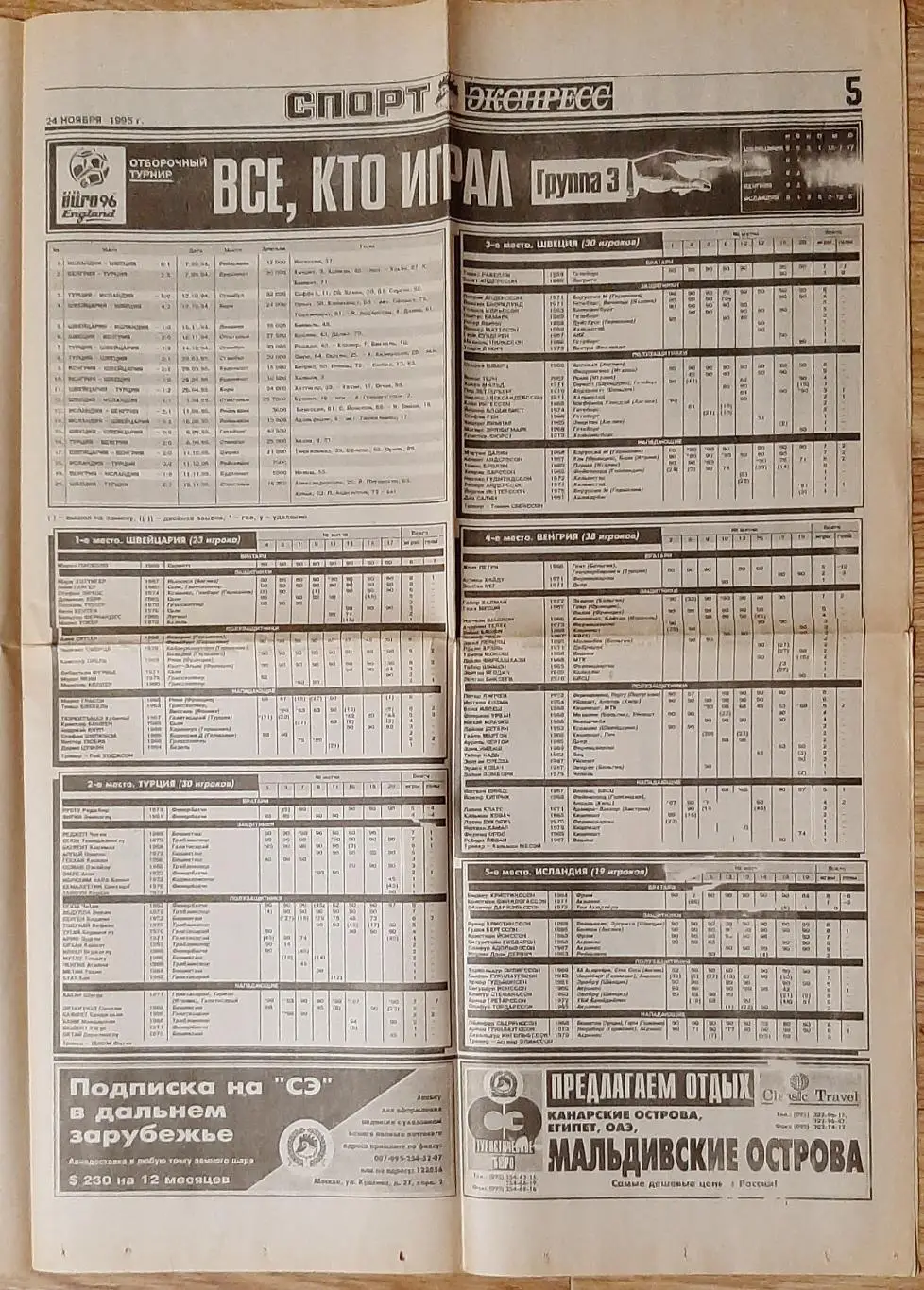 Спорт - експрес #218 (24.11.1995) 4