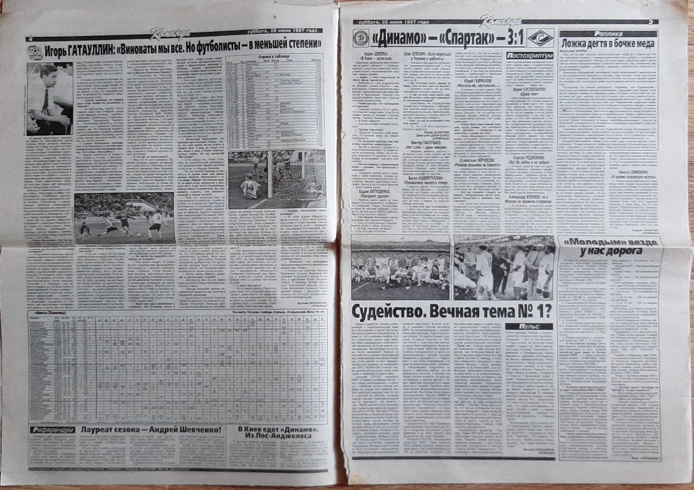 Команда #68 (28.06.1997) Інтерв'ю В.Лобановського 2