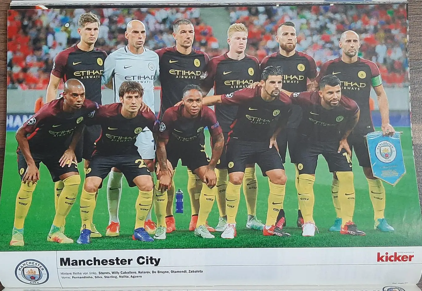 Kicker/Кікер 2016/17 Ліга Чемпіонів Постери всіх команд Динамо Київ + постер 3