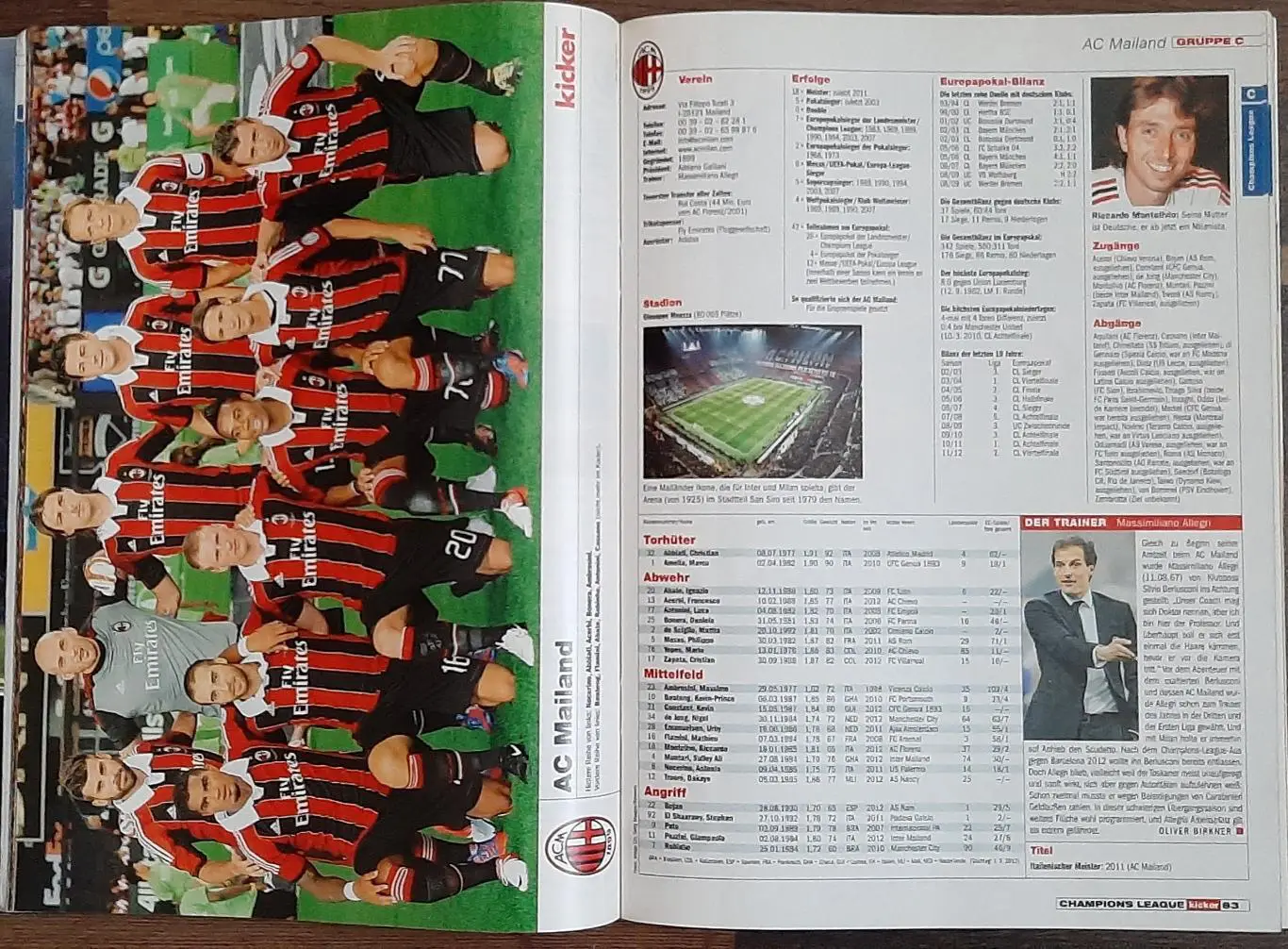 Kicker / Кікер 2012/13 Ліга Чемпіонів Постери всіх команд Динамо Київ, Шахтар Д. 4