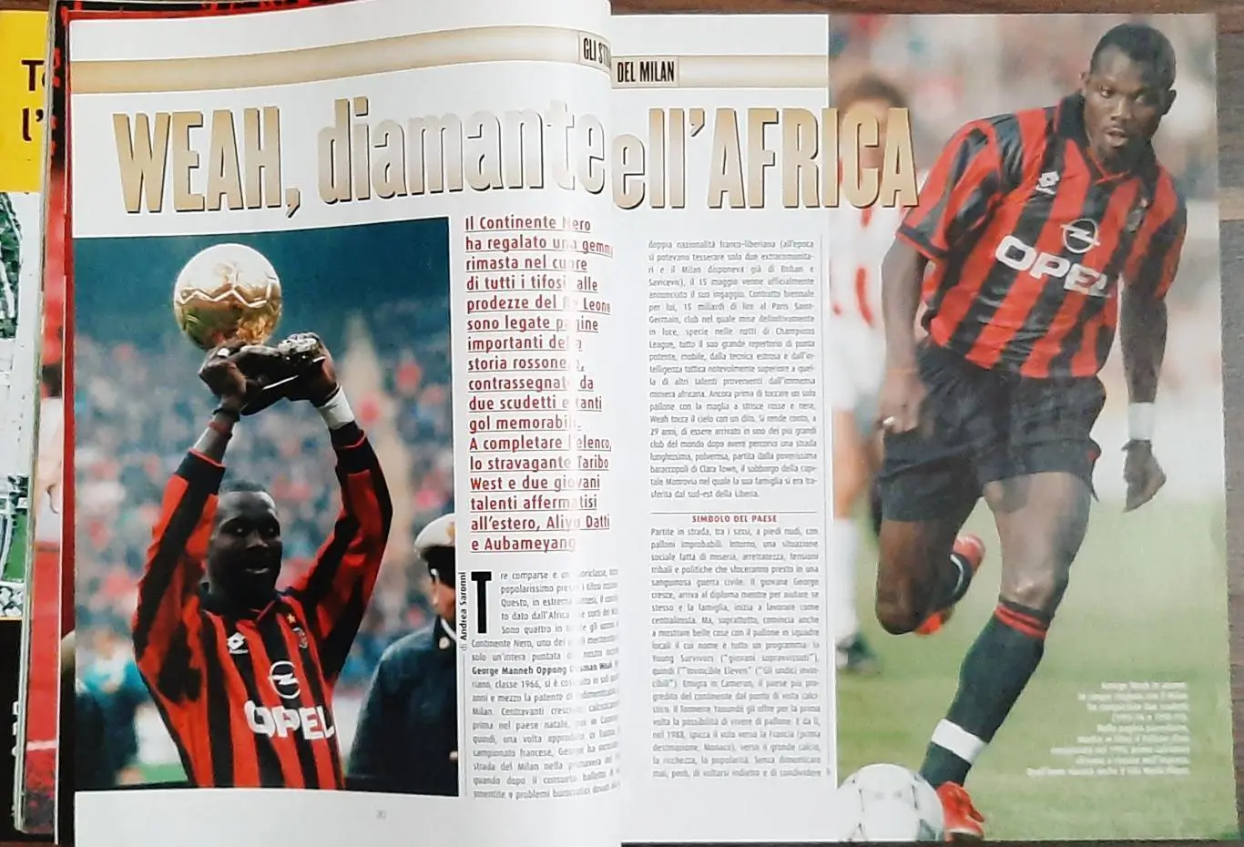 Клубний журнал Forza Milan/Мілан Італія #11 2006 Постер Рікарду Олівейра 3