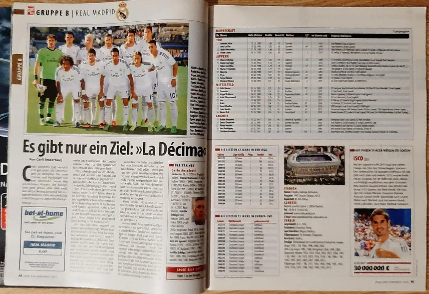 Sport Bild Ліга Чемпіонів 2013/14 Представлення команд + постер календар матчів 3