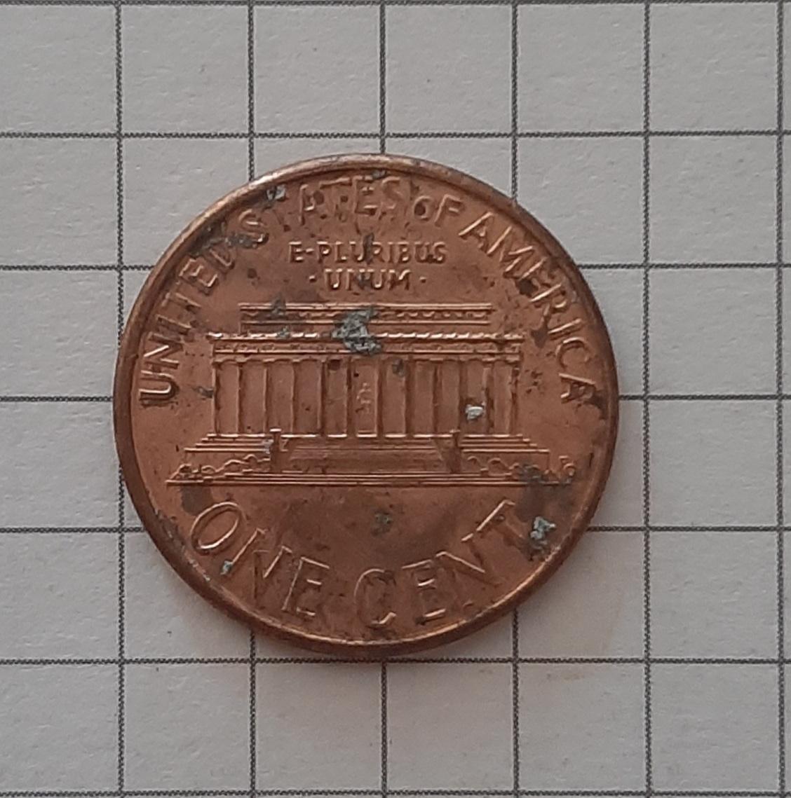 1 цент США 1996 D 1