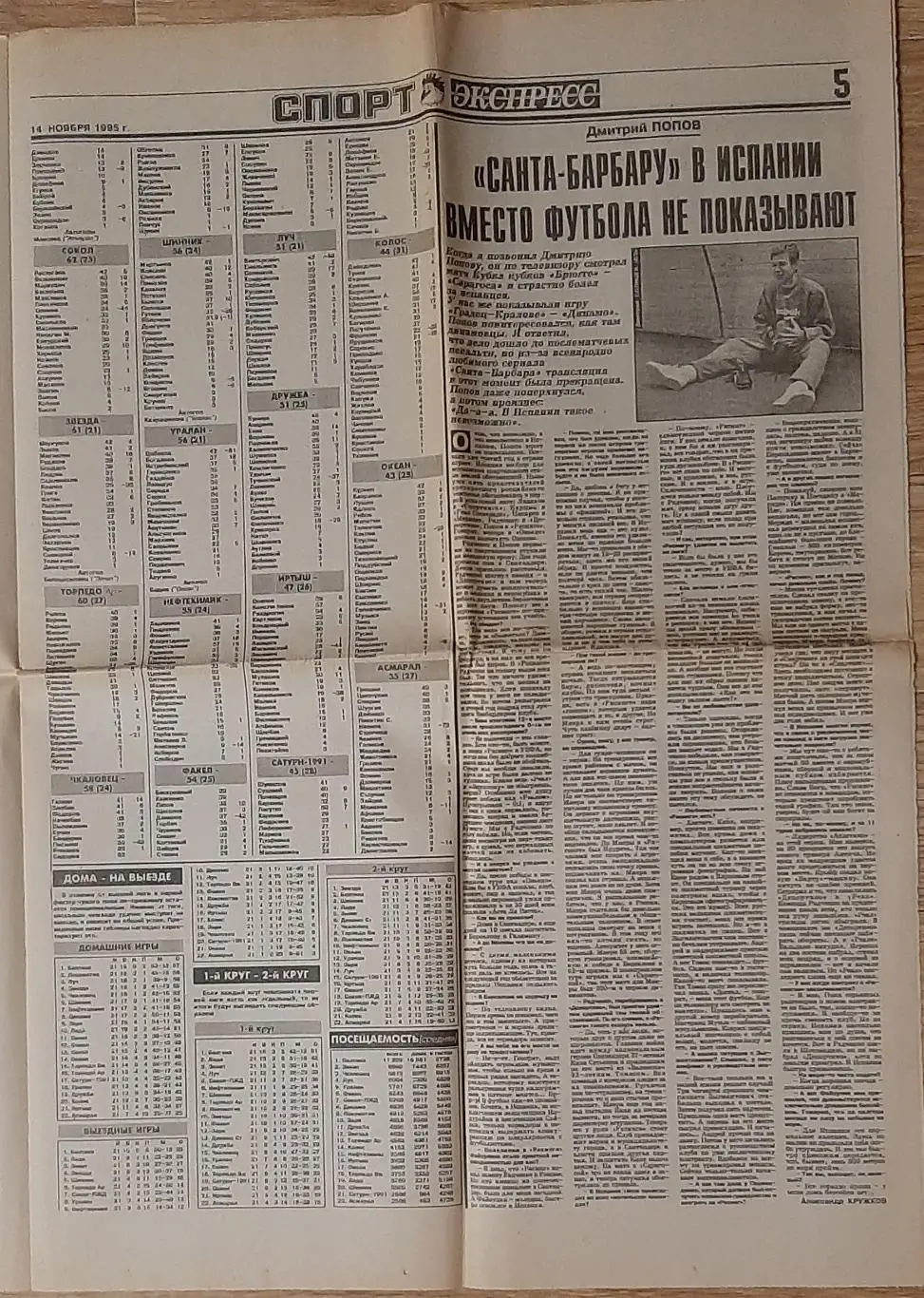 Спорт Экспрес #210 (14.11.1995) Є з 1 по 8 стор. 4