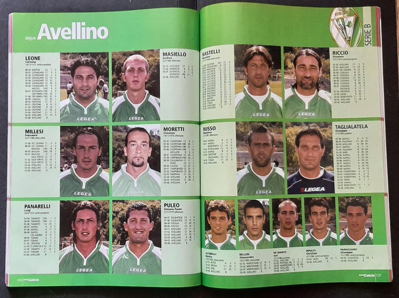 Album di solo Calcio 2005/06 Італія Фото гравців всіх команд Серії А і В 6