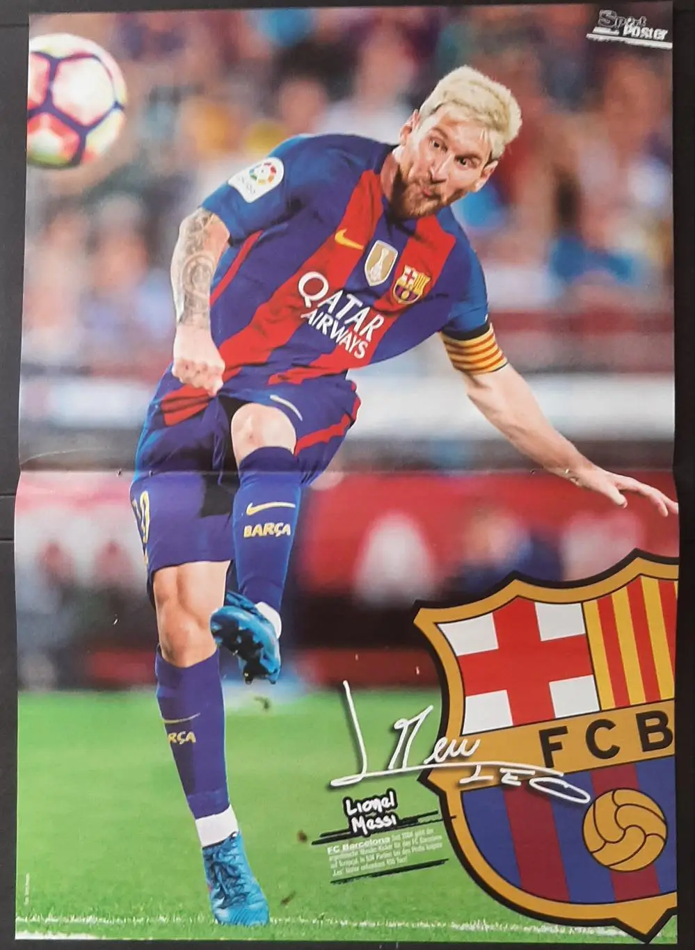 Постер двосторонній Мессі /Гетце з журналу Bravo Sport 2016