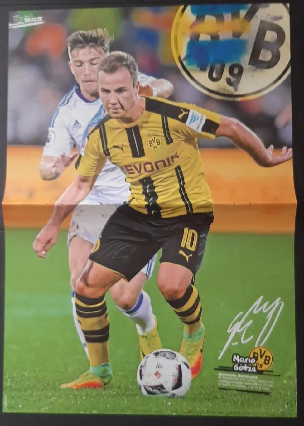 Постер двосторонній Мессі /Гетце з журналу Bravo Sport 2016 1