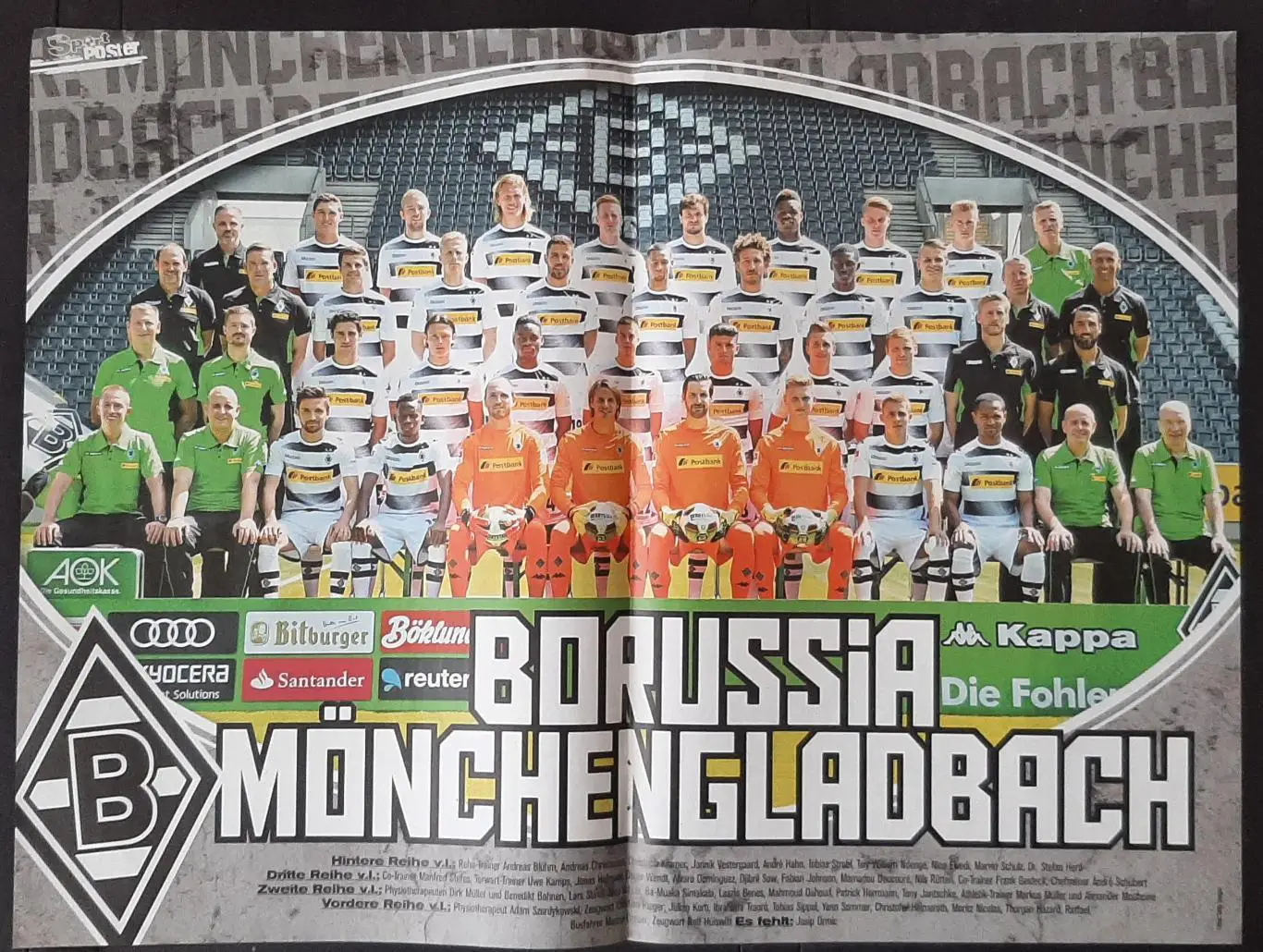 Постер двосторонній Боруссія М./ Герта з журналу Bravo Sport 2016