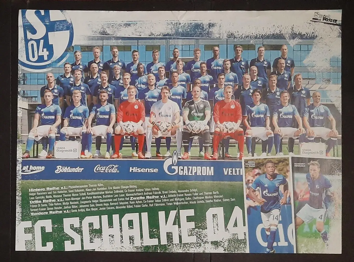 Постер двосторонній Боруссія Дортмунд / Шальке 04 з журналу Bravo Sport 2016 1