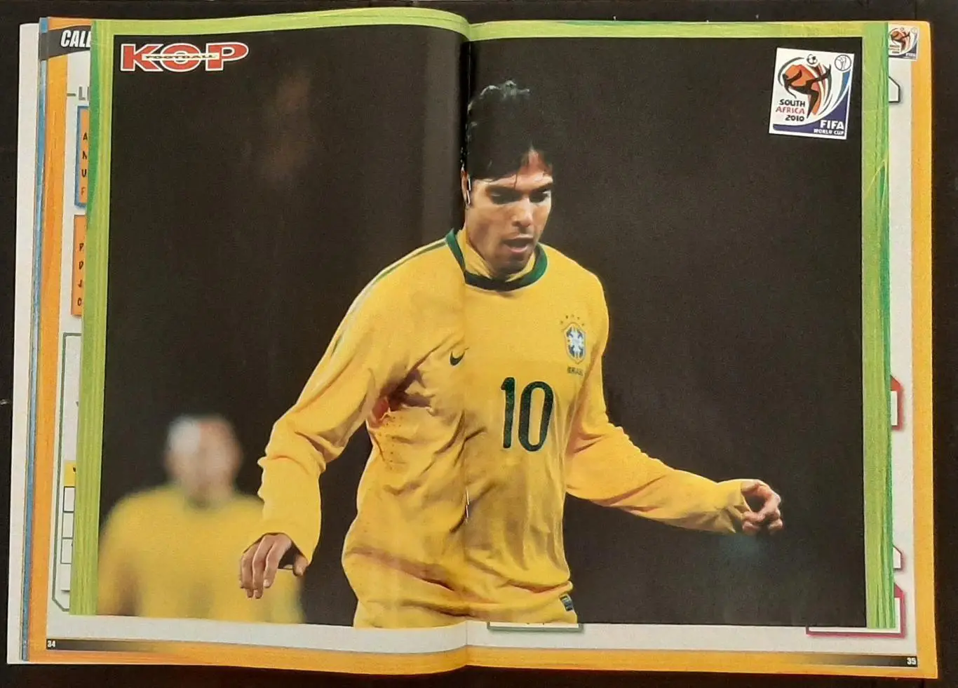 Kop Football 2010 20 зірок ЧС - 2010 постер двосторонній Кака / Руні формат А2 4