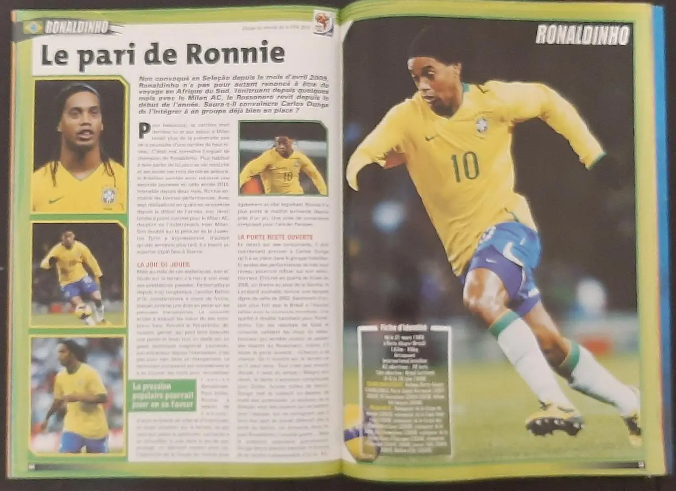 Kop Football 2010 20 зірок ЧС - 2010 постер двосторонній Кака / Руні формат А2 7