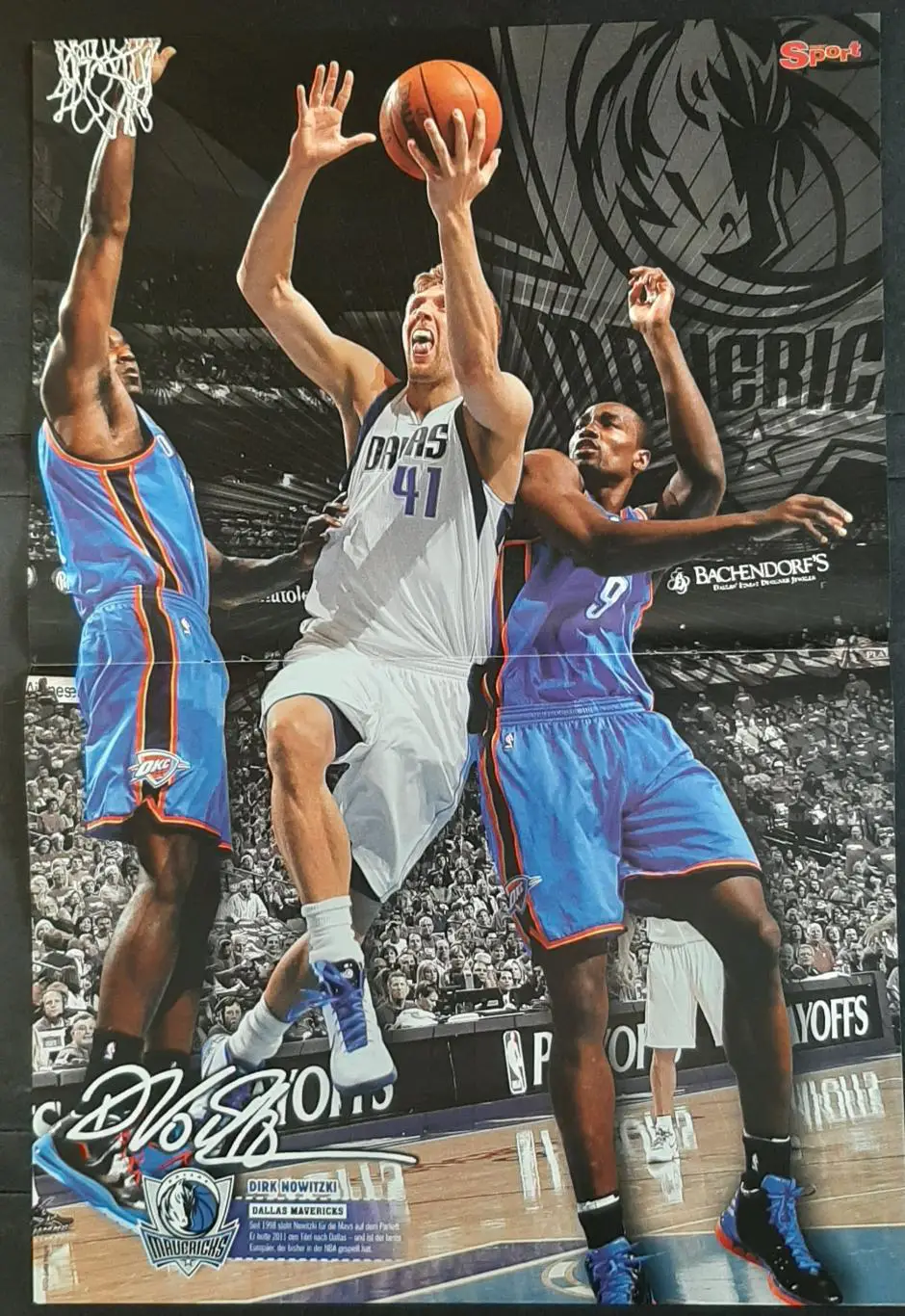 Постер двосторонній Гюндоган / Новіцкі (баскетбол) з журналу Bravo Sport 2012 1