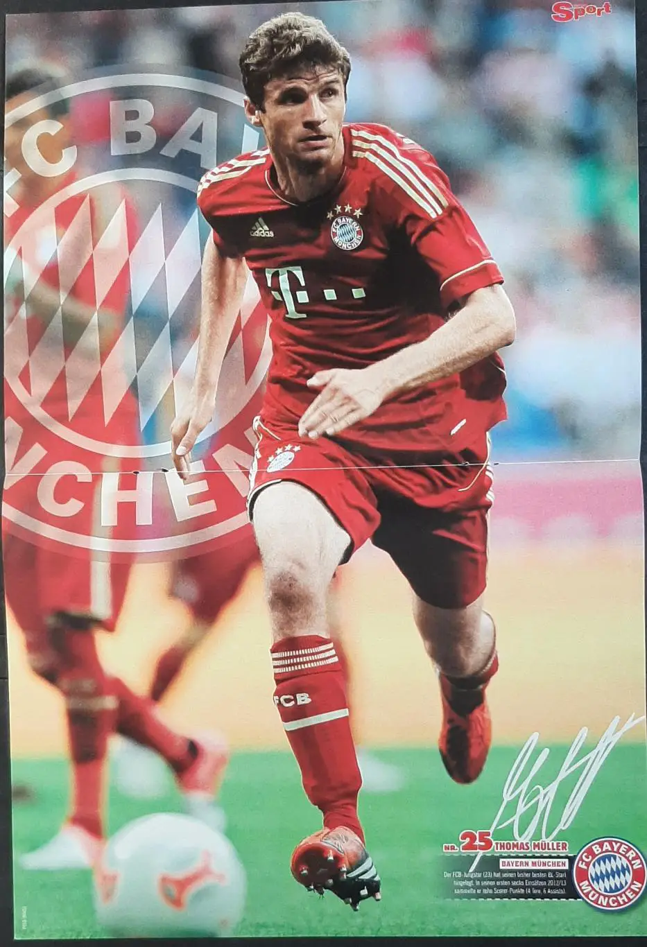 Постер двосторонній Мюллер / Хусті з журналу Bravo Sport 2012