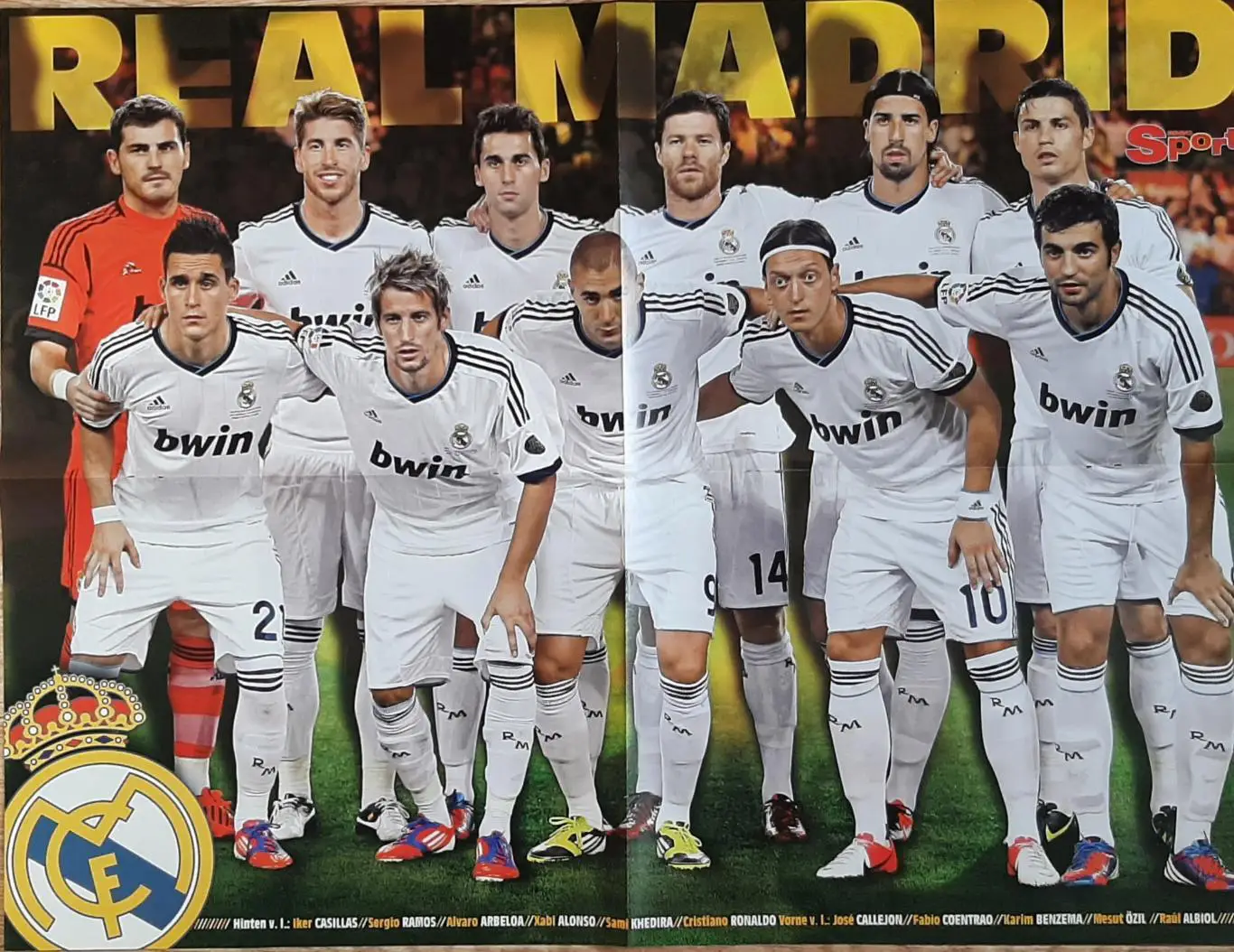 Постер двосторонній Барселона / Реал з журналу Bravo Sport 2012 1