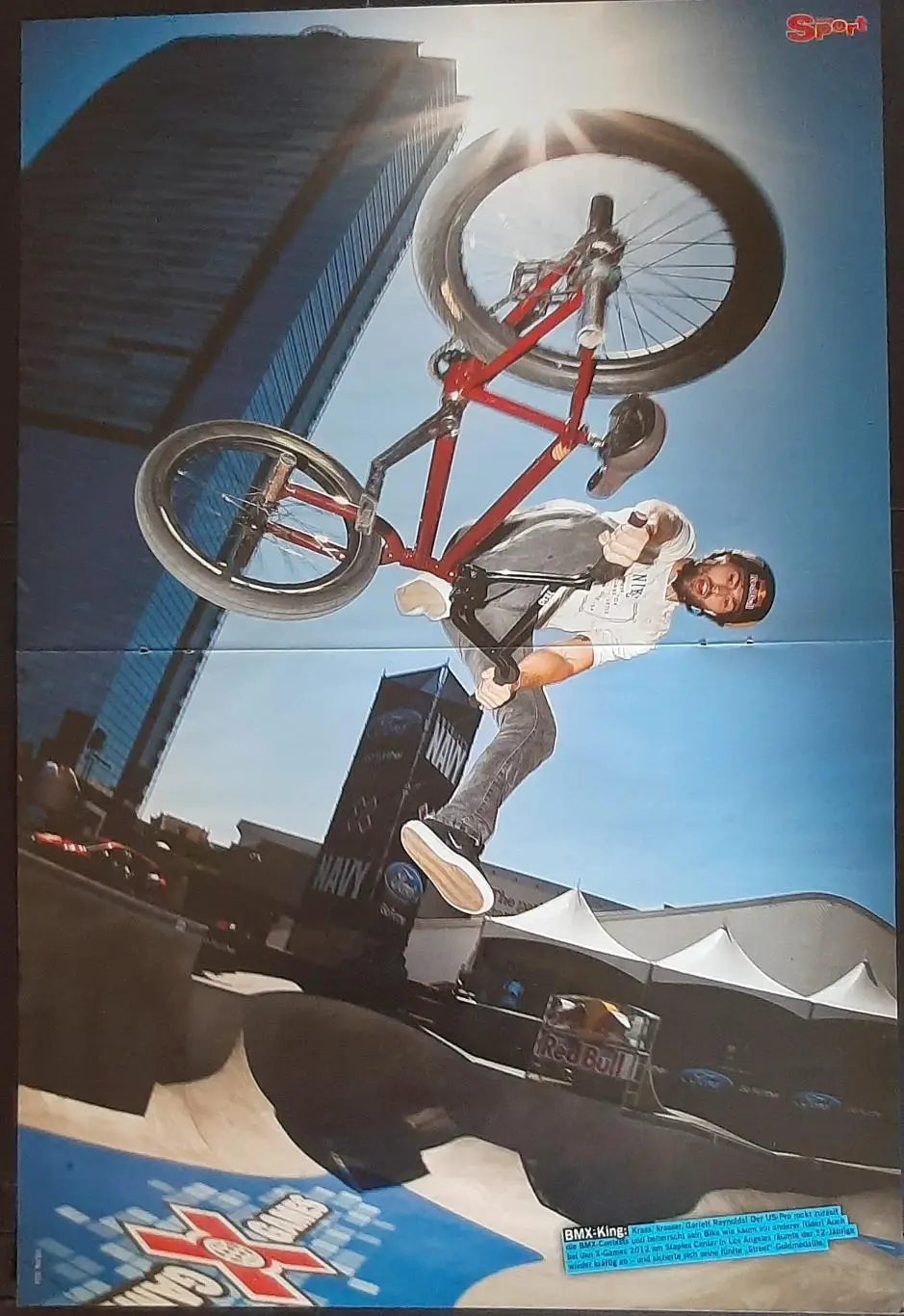 Постер двосторонній Азар / BMX- King з журналу Bravo Sport 2012 1