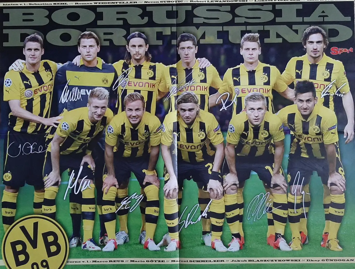 Постер двосторонній Баварія / Боруссія Дортмунд з журналу Bravo Sport 2012 1